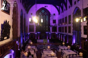 Black & White Checkerboard Dancefloor at Durham Castle